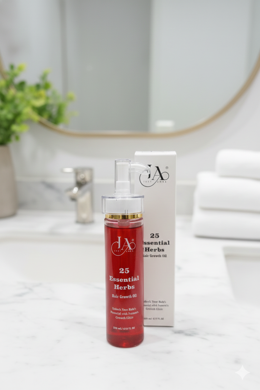 Just Amna 25 Essential Herbs Hair Growth Oil.