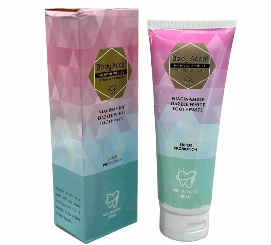 Body Accel Niacinamide Whitening Toothpaste.