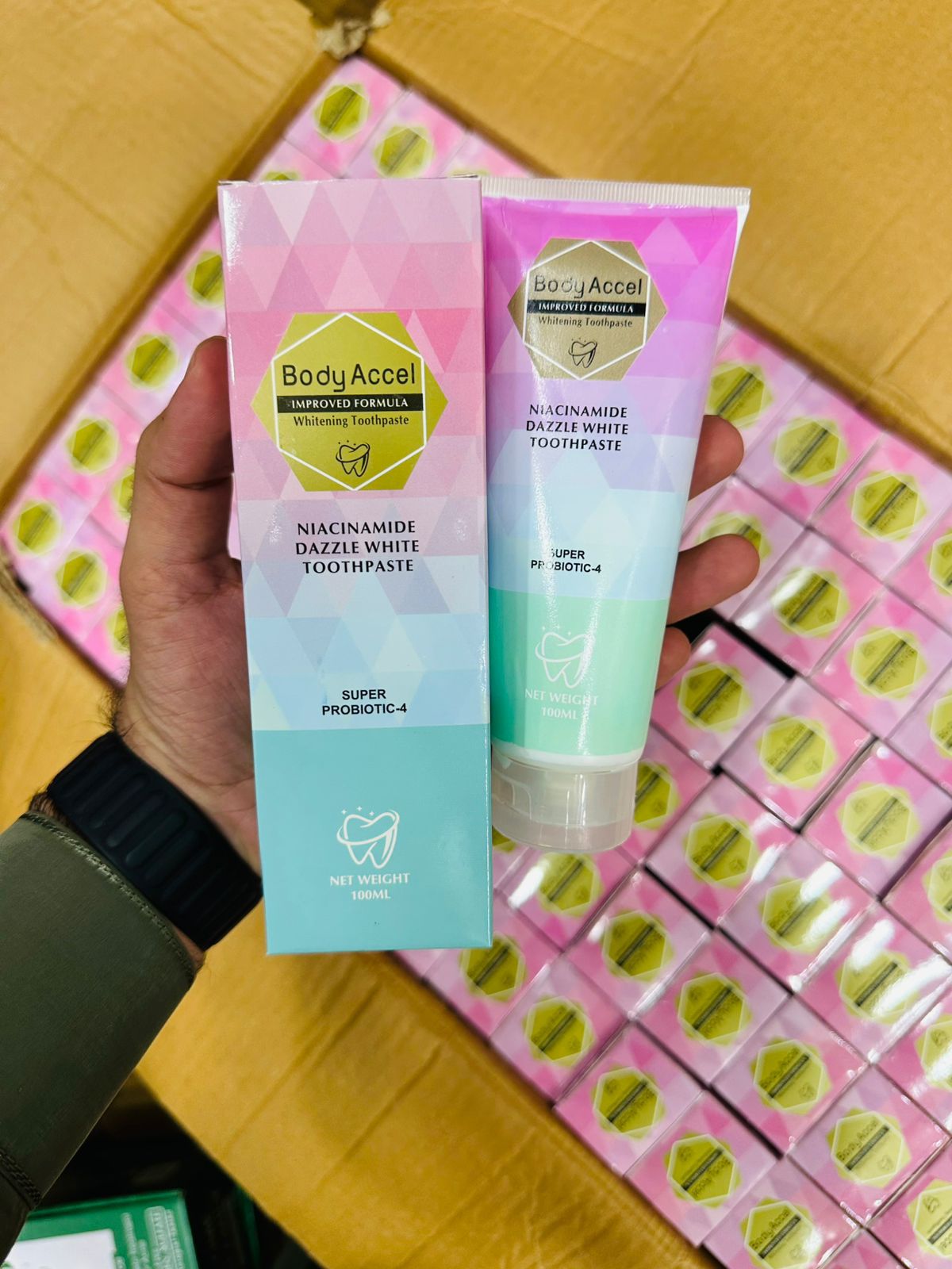Body Accel Niacinamide Whitening Toothpaste.
